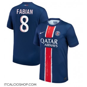 Paris Saint-Germain Fabian Ruiz #8 Prima Maglia 2024-25 Manica Corta
